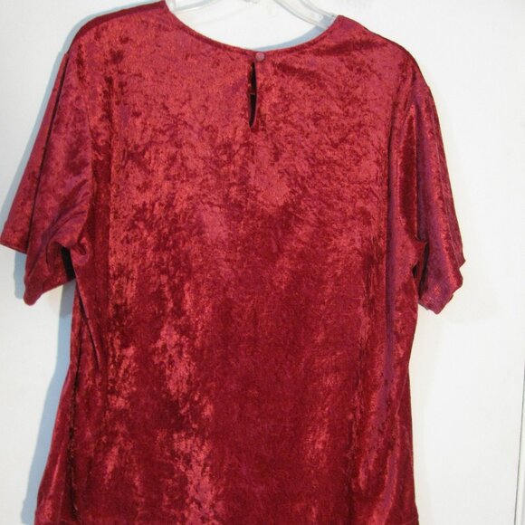 Blair Boutique Pink Velvet Top Medium Excellent - Picture 4 of 4